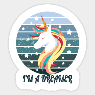 Dreamer Retro Sticker